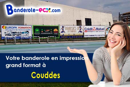 Banderole pas cher fabriqué sur mesure à Couddes (Loir-et-Cher/41700)