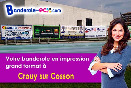 Banderole pas cher fabriqué sur mesure à Crouy-sur-Cosson (Loir-et-Cher/41220)