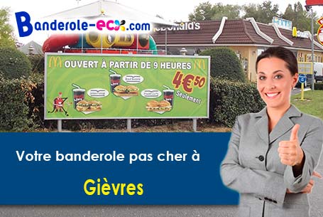 Banderole pas cher pour vos événements à Gièvres (Loir-et-Cher/41130)