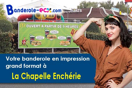 Banderole pas cher fabriqué sur mesure à La Chapelle-Enchérie (Loir-et-Cher/41290)