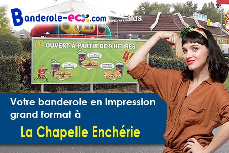 Banderole pas cher fabriqué sur mesure à La Chapelle-Enchérie (Loir-et-Cher/41290)