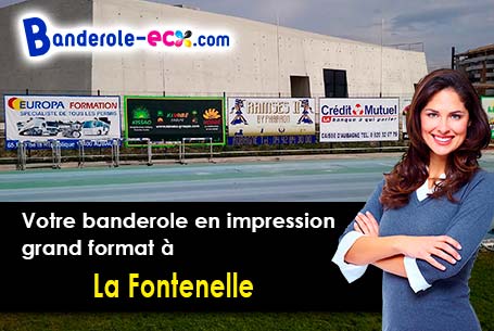 Banderole personnalisée fabriqué sur mesure à La Fontenelle (Loir-et-Cher/41270)