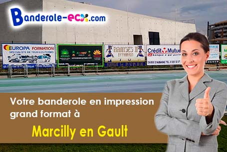Banderole publicitaire fabriqué sur mesure à Marcilly-en-Gault (Loir-et-Cher/41210)