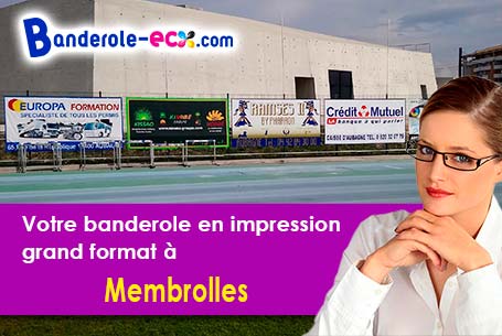 Banderole personnalisée fabriqué sur mesure à Membrolles (Loir-et-Cher/41240)