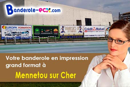 Banderole publicitaire fabriqué sur mesure à Mennetou-sur-Cher (Loir-et-Cher/41320)