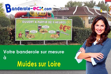 A Muides-sur-Loire (Loir-et-Cher/41500) fourniture de votre banderole publicitaire