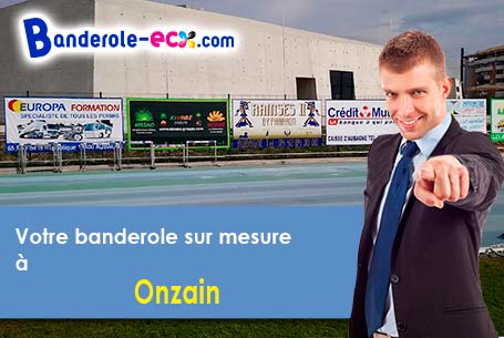 A Onzain (Loir-et-Cher/41150) fourniture de votre banderole pas cher