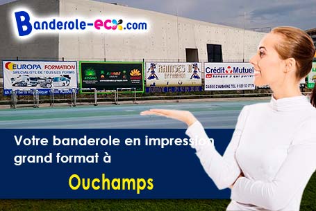 Banderole publicitaire fabriqué sur mesure à Ouchamps (Loir-et-Cher/41120)