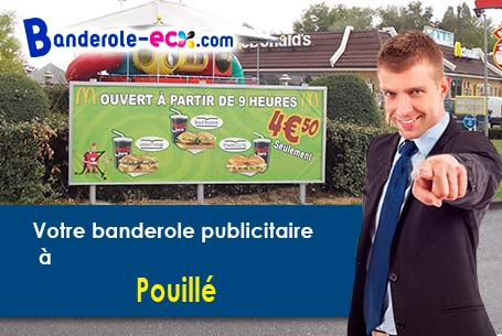 A Pouillé (Loir-et-Cher/41110) impression de votre banderole publicitaire