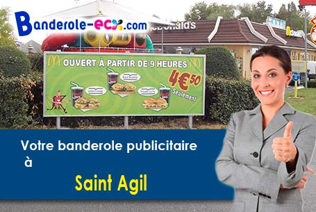 A Saint-Agil (Loir-et-Cher/41170) impression de votre banderole pas cher