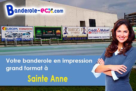 Banderole pas cher fabriqué sur mesure à Sainte-Anne (Loir-et-Cher/41100)