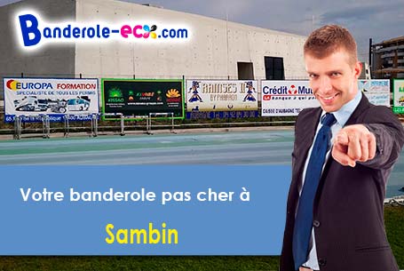 Banderole personnalisée pour vos événements à Sambin (Loir-et-Cher/41120)