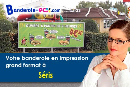 Banderole publicitaire fabriqué sur mesure à Séris (Loir-et-Cher/41500)