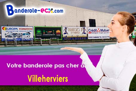 Banderole personnalisée pour vos événements à Villeherviers (Loir-et-Cher/41200)