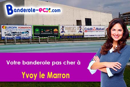 Banderole personnalisée pour vos événements à Yvoy-le-Marron (Loir-et-Cher/41600)
