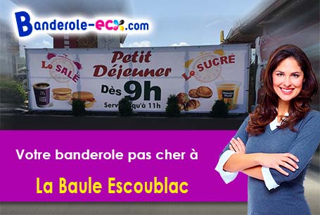 Banderole personnalisée pour vos événements à La Baule-Escoublac (Loire-Atlantique/44500)