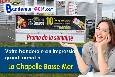 Banderole publicitaire fabriqué sur mesure à La Chapelle-Basse-Mer (Loire-Atlantique/44450)