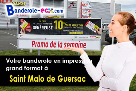 Banderole publicitaire fabriqué sur mesure à Saint-Malo-de-Guersac (Loire-Atlantique/44550)
