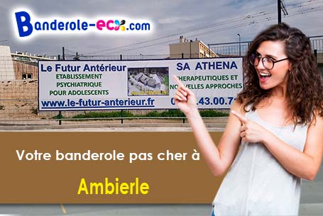 Banderole pas cher pour vos événements à Ambierle (Loire/42820)