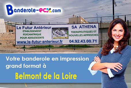 Banderole publicitaire fabriqué sur mesure à Belmont-de-la-Loire (Loire/42670)