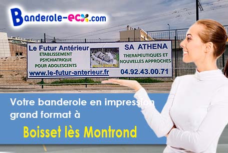 Banderole publicitaire fabriqué sur mesure à Boisset-lès-Montrond (Loire/42210)