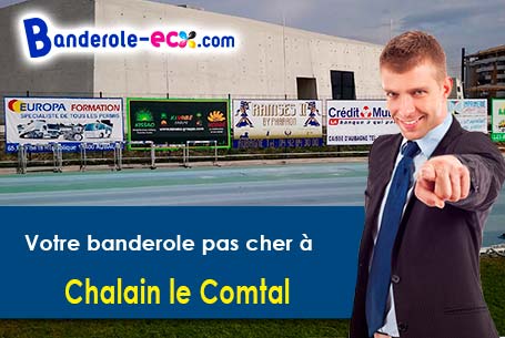 Banderole personnalisée pour vos événements à Chalain-le-Comtal (Loire/42600)
