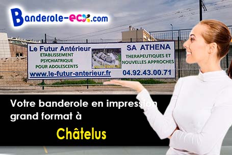 Banderole pas cher fabriqué sur mesure à Châtelus (Loire/42140)