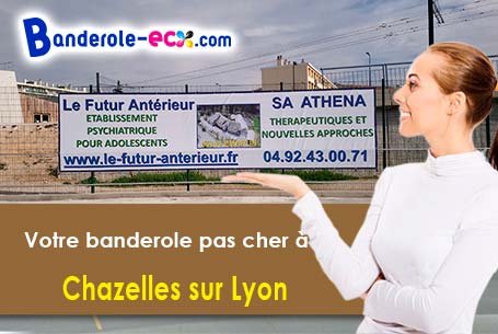 Banderole personnalisée pour vos événements à Chazelles-sur-Lyon (Loire/42140)