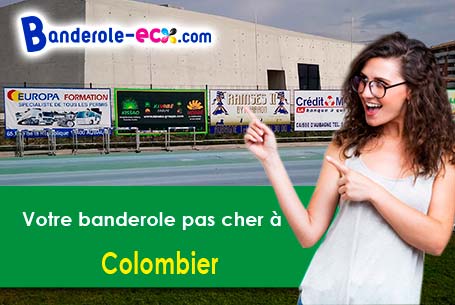 Banderole personnalisée pour vos événements à Colombier (Loire/42220)