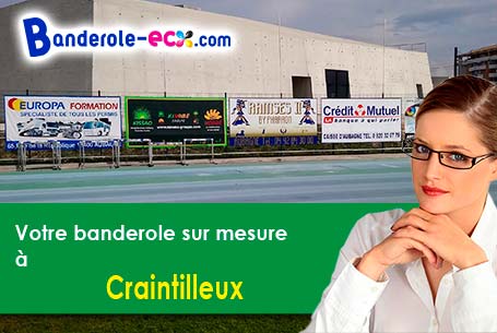 A Craintilleux (Loire/42210) fourniture de votre banderole publicitaire