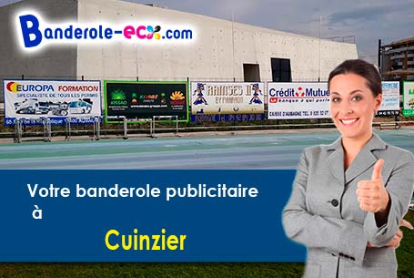 A Cuinzier (Loire/42460) impression de votre banderole publicitaire
