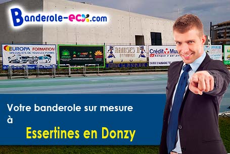 A Essertines-en-Donzy (Loire/42360) fourniture de votre banderole pas cher