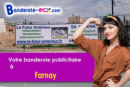 A Farnay (Loire/42320) impression de votre banderole publicitaire
