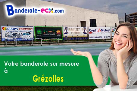 A Grézolles (Loire/42260) fourniture de votre banderole publicitaire