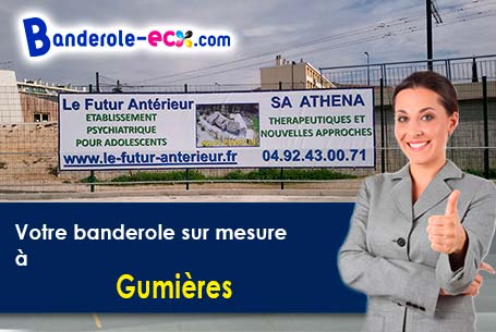 A Gumières (Loire/42560) fourniture de votre banderole publicitaire