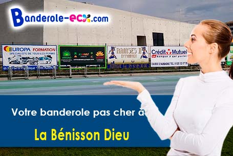 Banderole personnalisée pour vos événements à La Bénisson-Dieu (Loire/42720)