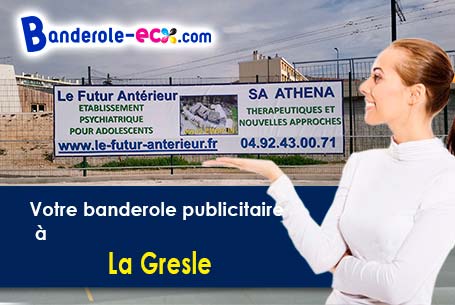 A La Gresle (Loire/42460) impression de votre banderole publicitaire