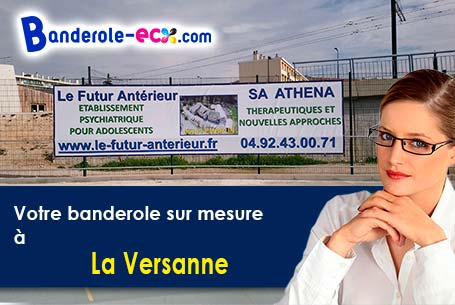 A La Versanne (Loire/42220) fourniture de votre banderole publicitaire