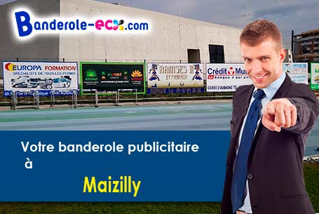 A Maizilly (Loire/42750) impression de votre banderole personnalisée