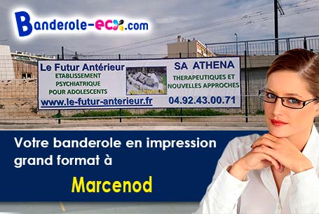 Banderole publicitaire fabriqué sur mesure à Marcenod (Loire/42140)