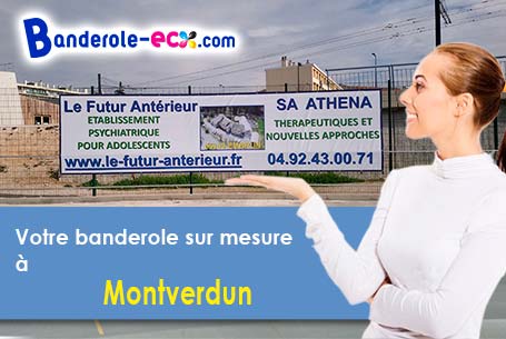 A Montverdun (Loire/42130) fourniture de votre banderole publicitaire