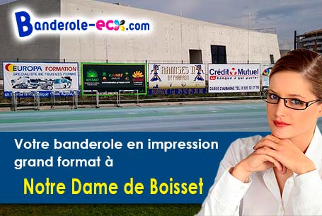 Banderole personnalisée fabriqué sur mesure à Notre-Dame-de-Boisset (Loire/42120)