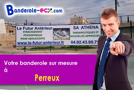 A Perreux (Loire/42120) fourniture de votre banderole publicitaire