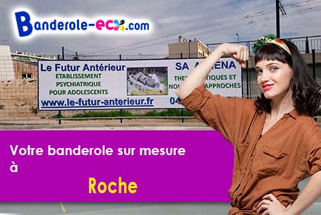 A Roche (Loire/42600) fourniture de votre banderole personnalisée