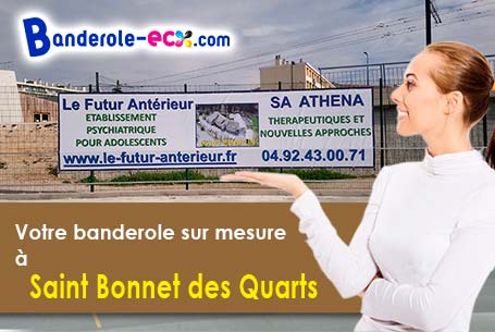 A Saint-Bonnet-des-Quarts (Loire/42310) fourniture de votre banderole pas cher