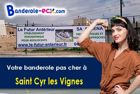 Banderole personnalisée pour vos événements à Saint-Cyr-les-Vignes (Loire/42210)