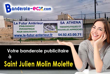 A Saint-Julien-Molin-Molette (Loire/42220) impression de votre banderole publicitaire