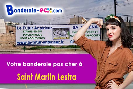 Banderole publicitaire pour vos événements à Saint-Martin-Lestra (Loire/42110)