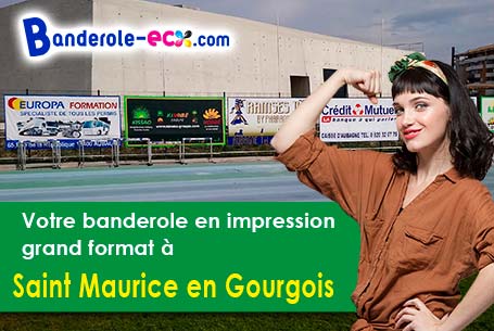 Banderole pas cher fabriqué sur mesure à Saint-Maurice-en-Gourgois (Loire/42240)