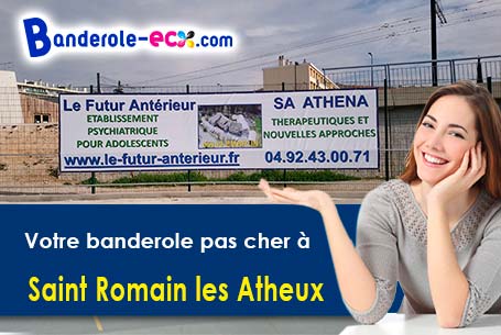 Banderole pas cher pour vos événements à Saint-Romain-les-Atheux (Loire/42660)
